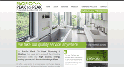 Desktop Screenshot of pacificpeakplumbing.ca